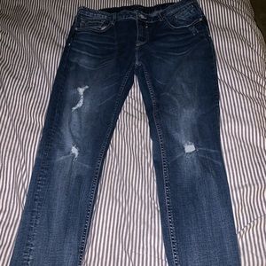 Vigoss Distressed Straight Leg Jeans